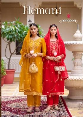HEMANI BY RANGOON CLASSIC SILK SATIN FULL STITCH 3PCS DRESS