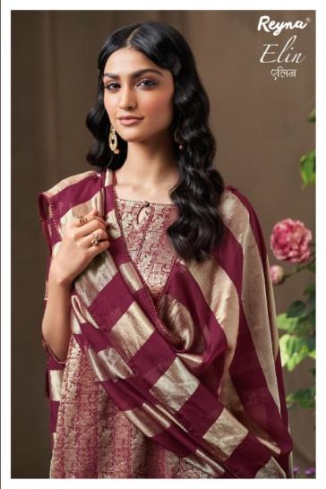 ELIN BY REYNA BANARSI BROCAD ATTRACTIVE LOOK 3PCS DRESS