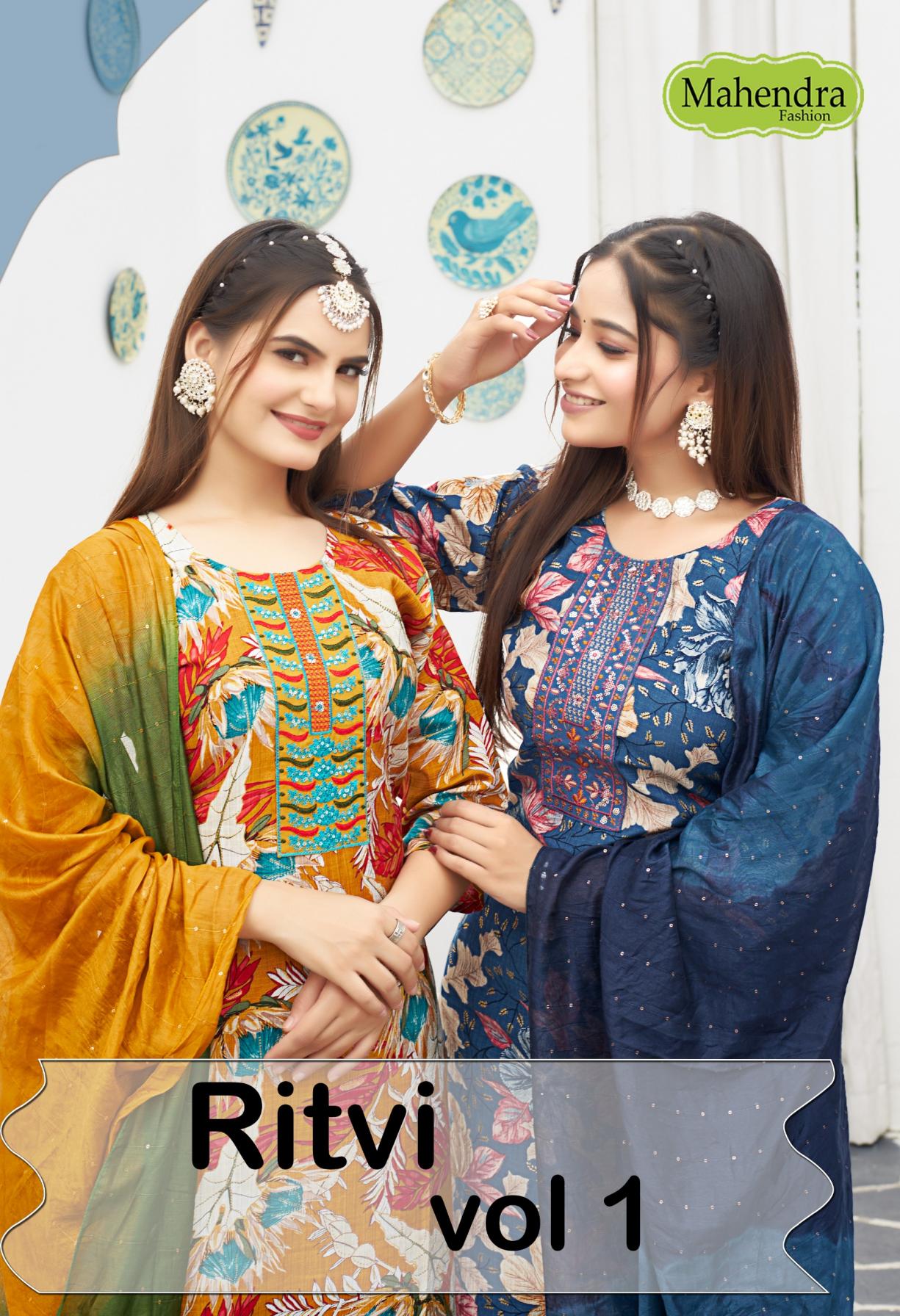 MAHENDRA FASHION RITVI VOL 1 READYMADE STYLISH VATICAN DRESS