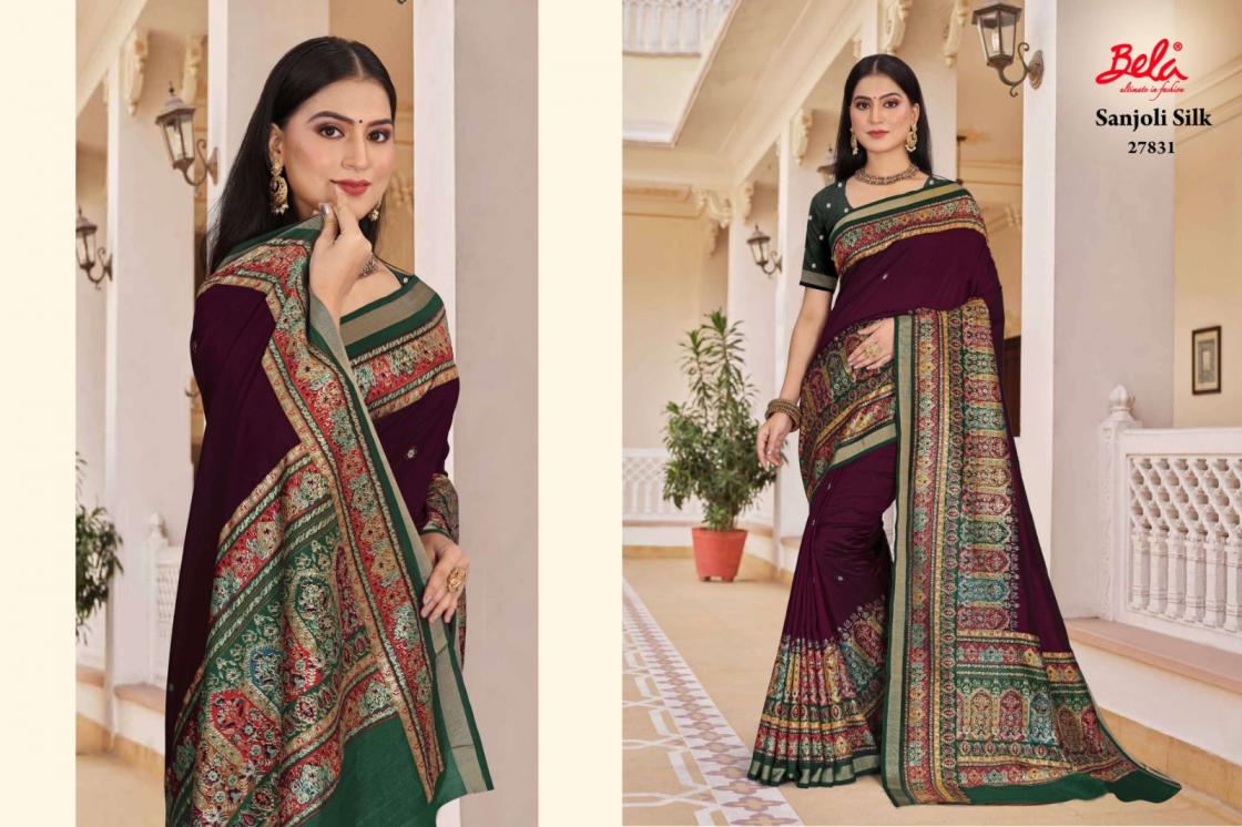 BELA FASHION SANJOLI SILK PRETTY LOOK SILK SAREES ONLINE 
