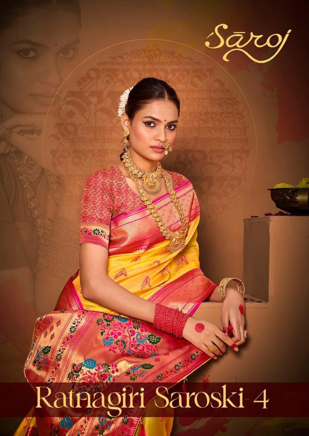 Ratnagiri saroski Saroj vol.4 organza silk saree