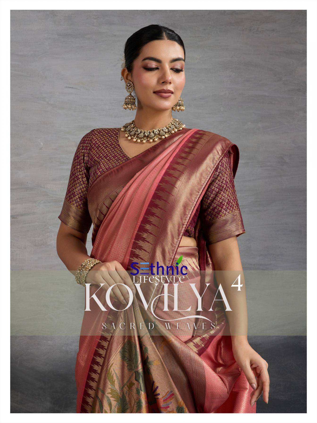 KOVILYA VOL 4 BY SETHNIC LIFESTYLE KANJIVARAM SILK SAREE AT BEST PRICE  