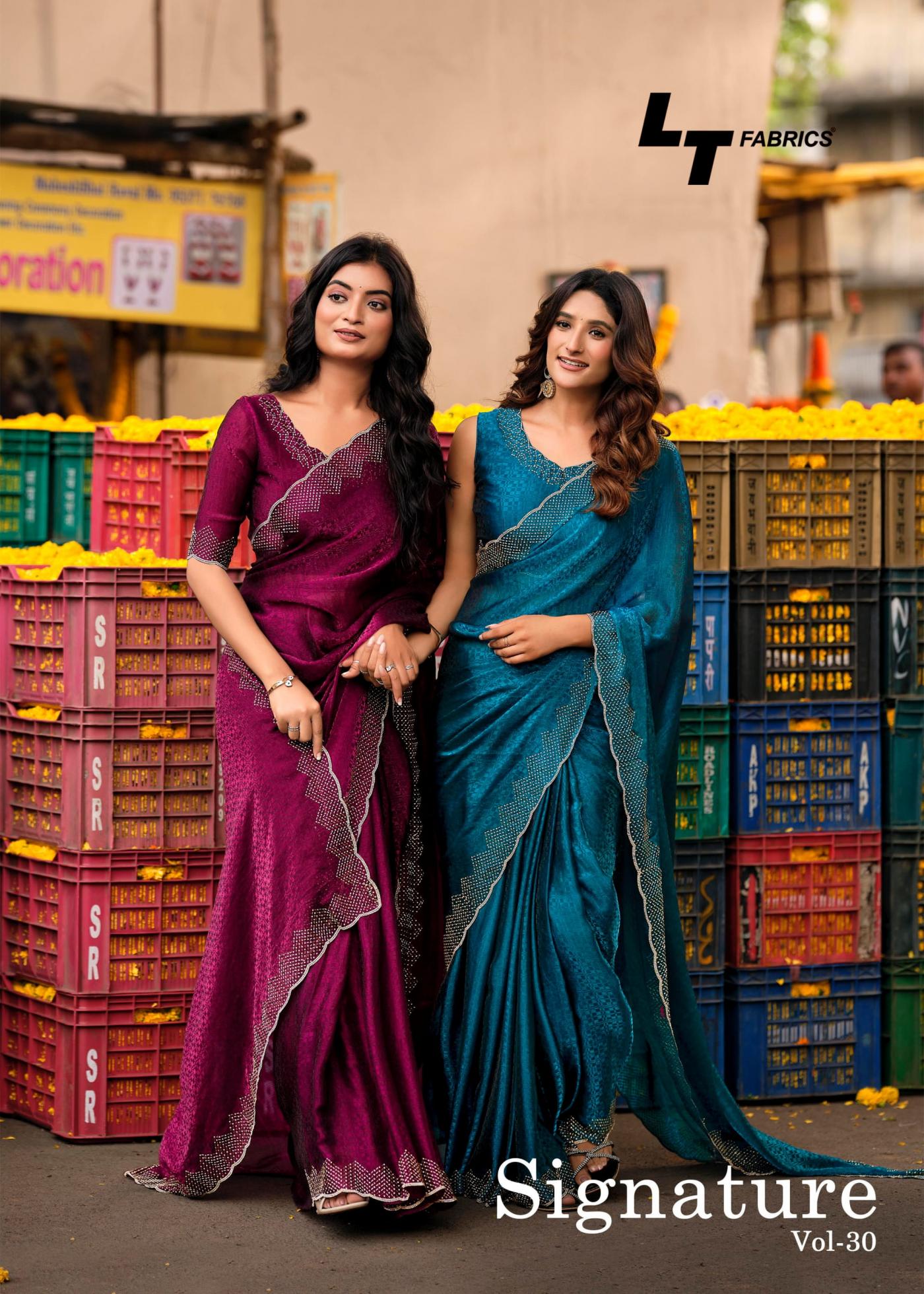 LT FASHION SIGNATURE VOL 30 MALAI SILK FANCY WOMENS INDIAN SAREE