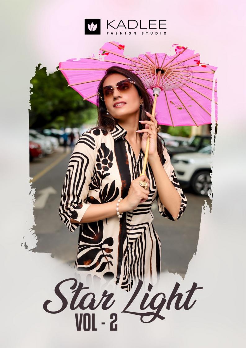 KADLEE STAR LIGHT VOL 2 FULL STITCH RAYON SHORT KURTIS 