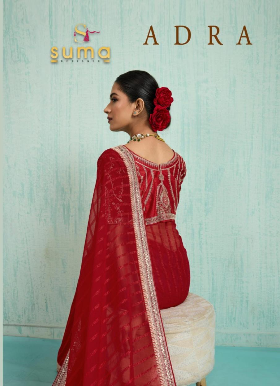 ADRA BY SUMA PRETTY 11001-11006 CHIFFON SAREE ONLINE 