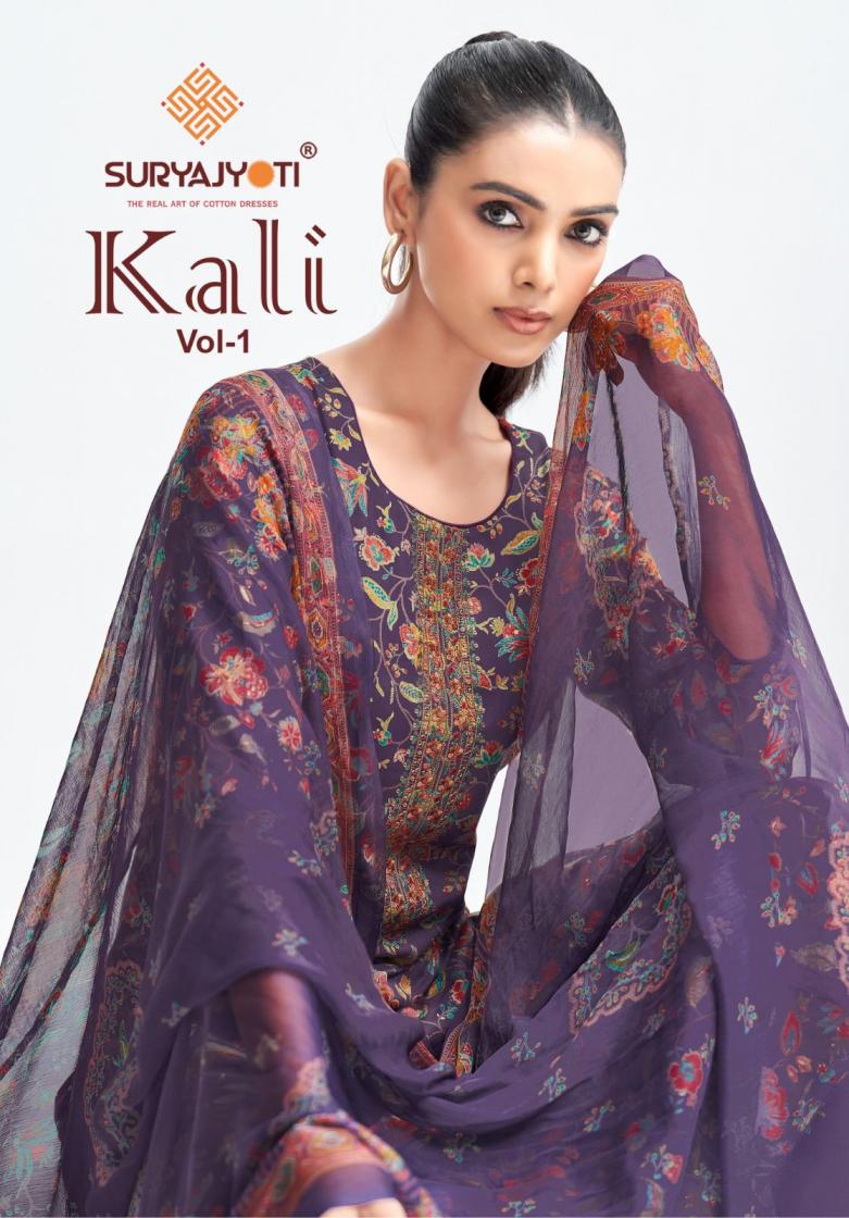 KALI VOL 1 BY SURYAJYOTI JAM SATIN CASUAL 3PCS DRESS
