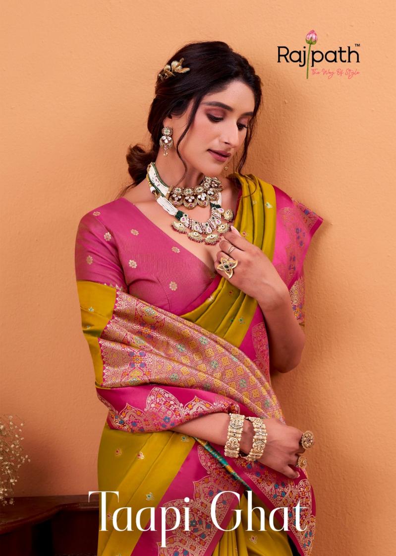 RAJPATH TAAPI GHAT SHOP TRENDY SATIN SILK SAREES 