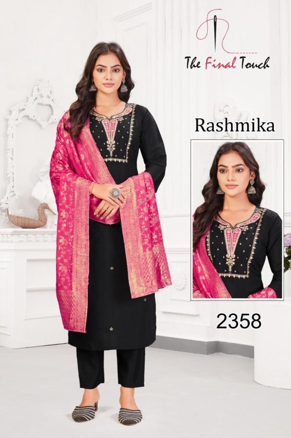 RASHMIKA BY THE FINAL TOUCH R R FASHION ROMAN READYMADE COMBO SUITS 