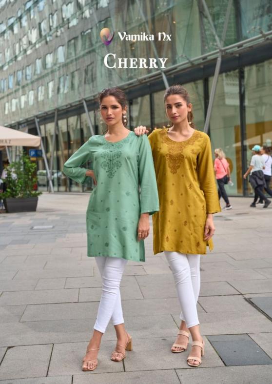 CHERRY BY VAMIKA NX VISCOSE RAYON READYMADE SHORT TOPS 