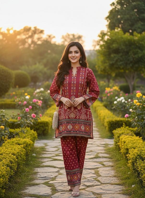 VELORA VOGUE READYMADE LINEN COTTON TURKISH STYLE CO-ORD SET ONLINE 