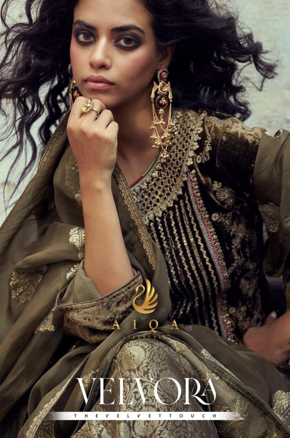 AIQA LIFESTYLE VELVORA VISCOSE VELVET WINTER SALWAR KAMEEZ 