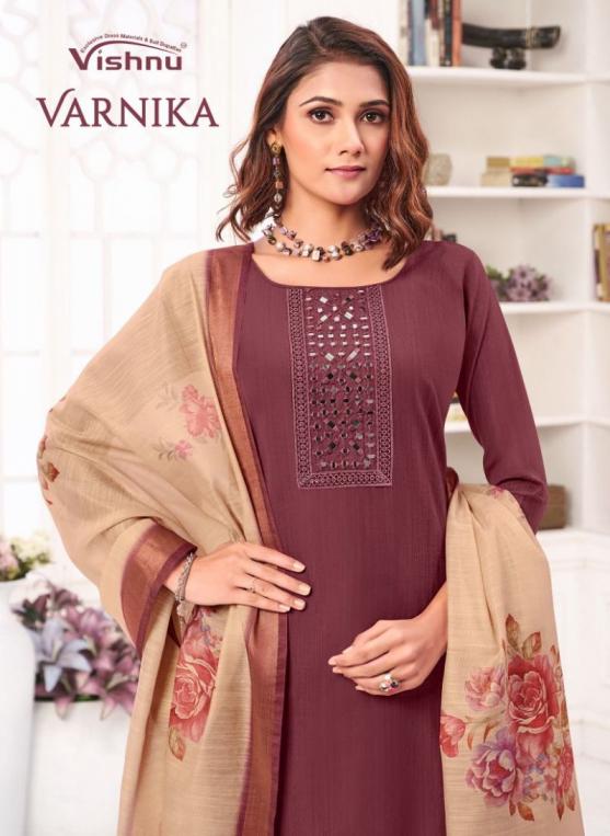 VISHNU VERNIKA AMAZING JAMDANI SILK FANCY SALWAR KAMEEZ 