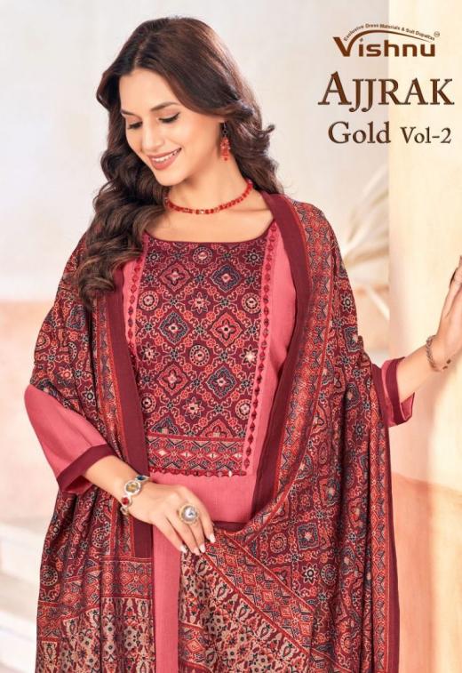 AJJRAK GOLD VOL 2 BY VISHNU VETICAN PRETTY LOOK 3PCS DRESS