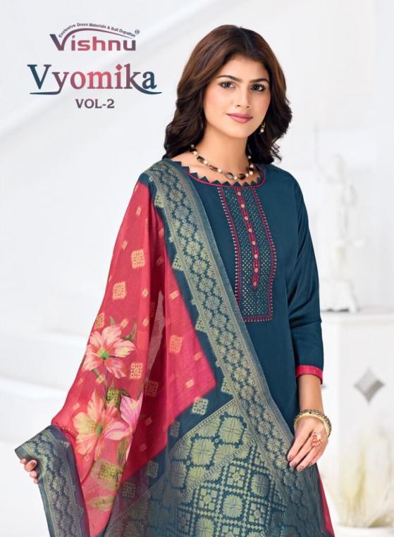 VISHNU VYOMIKA VOL 2 AMAZING GADWAL SILK 3PCS DRESS