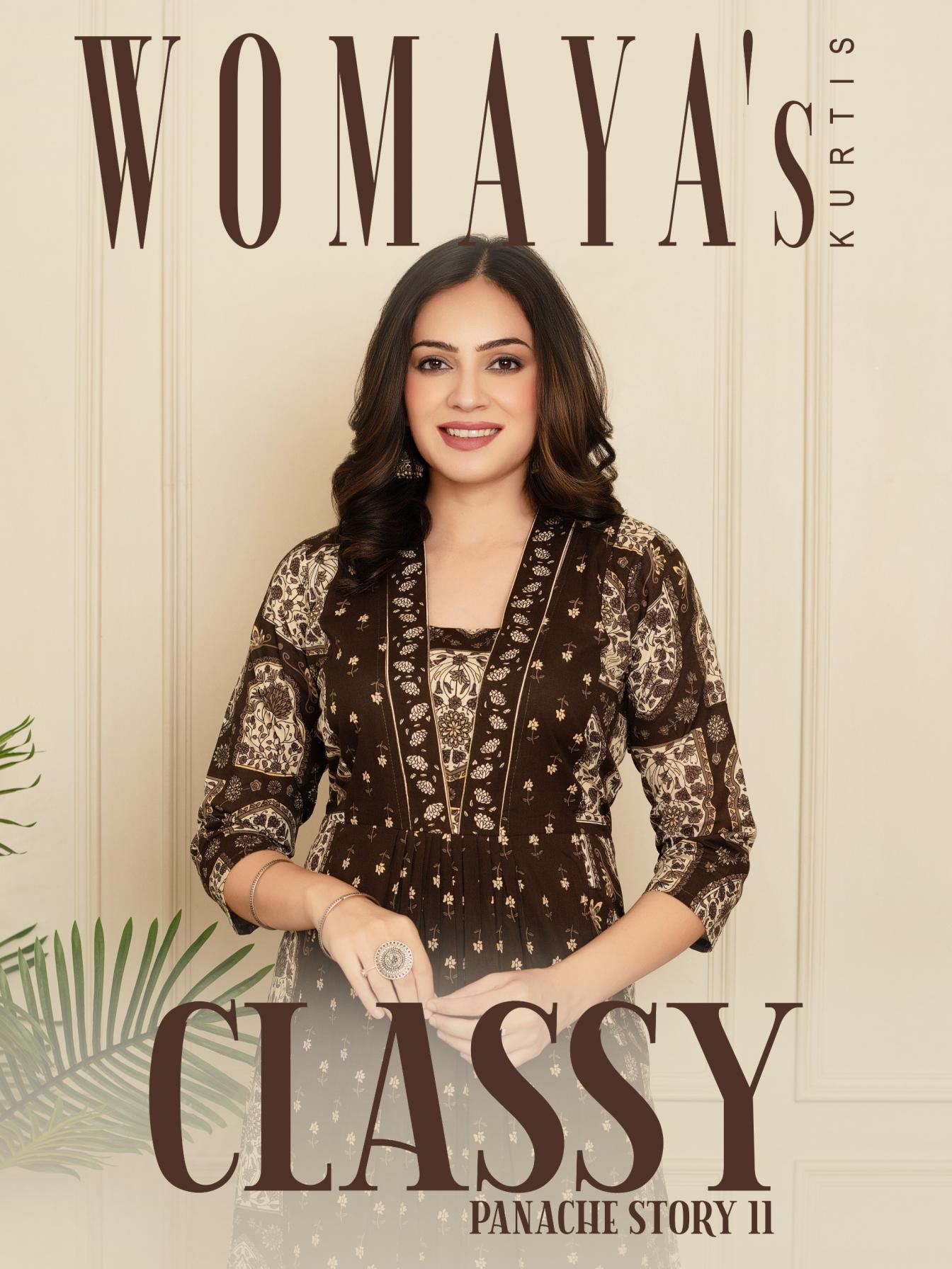 CLASSY PANACHE STORY VOL 2 BY WOMAYAS AMAZING COTTON FULL STITCH COMBO SUITS 