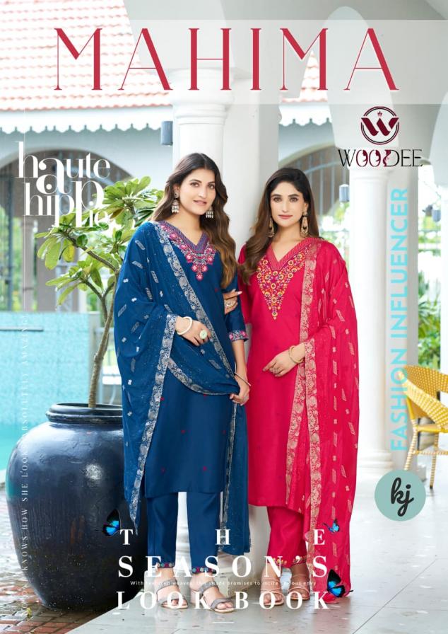 MAHIMA BY WOODEE FULL STITCH PRETTY VISCOSE GANDHAWAL SUITS 