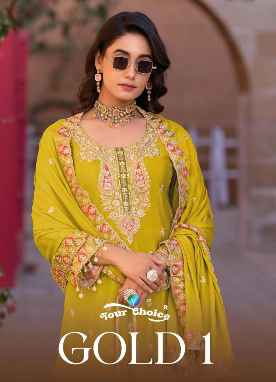 GOLD VOL 1 BY YOUR CHOICE CHINON DESIGNER READYMADE SKIRT STYLE DRESS