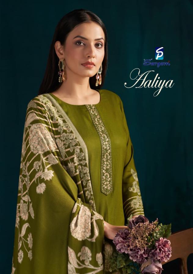  SARGAM PRINTS AALIYA VISCOSE PASHMINA UNSTITCH SUIT FOR WOMENS 