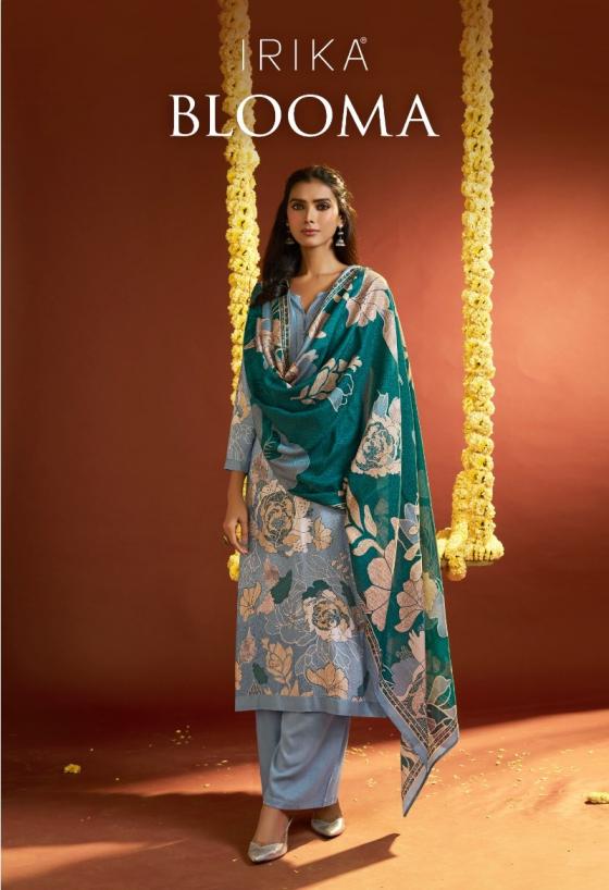 IRIKA BLOOMA VISCOSE PASHMINA SHOP TRENDY 3PCS DRESS