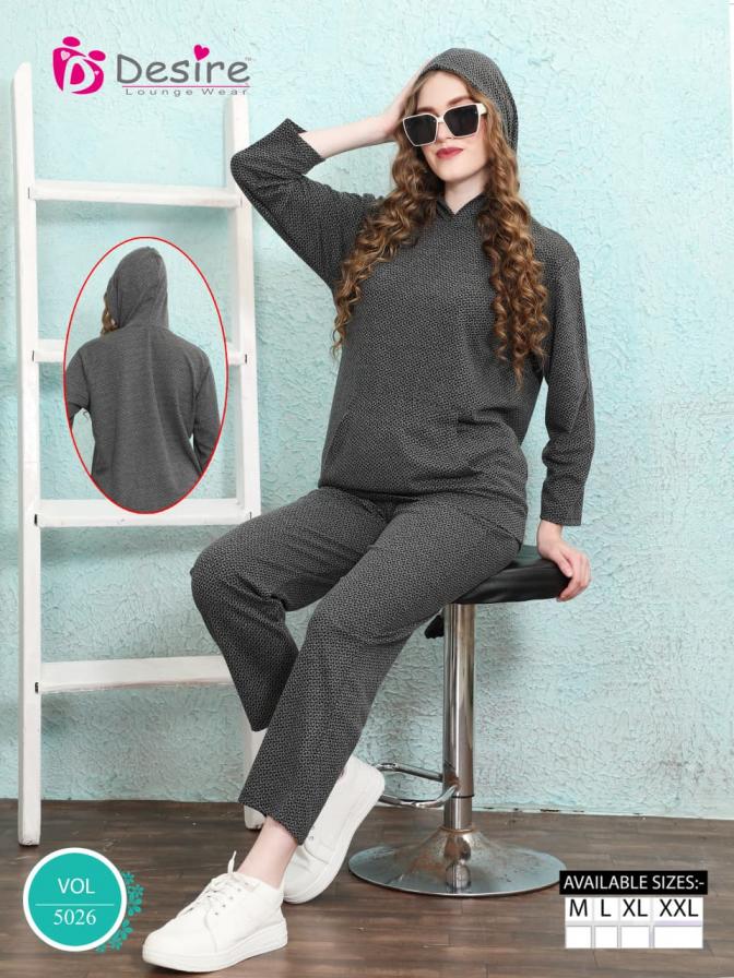 DESIRE VOL 5026 WINTER TEXTURED JACQUARD FULL STITCH FANCY CO-ORD 