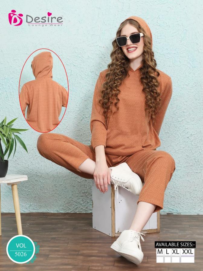 DESIRE VOL 5026 FULLSTITCH HOODED COORD SET FOR WINTER SEASON