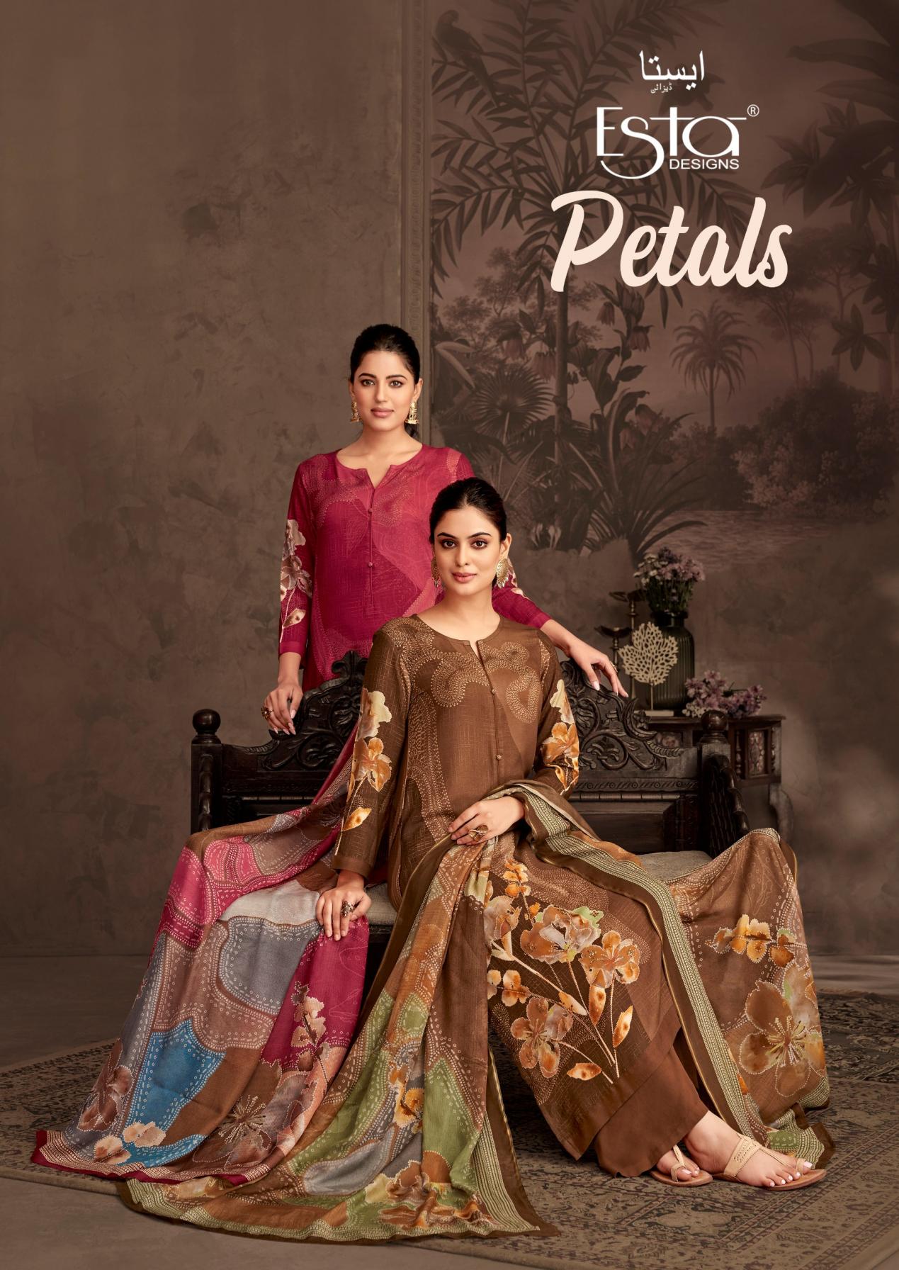 PETALS BY ESTA DESIGNS PASHMINA WINTER UNSTITCH SUITS 