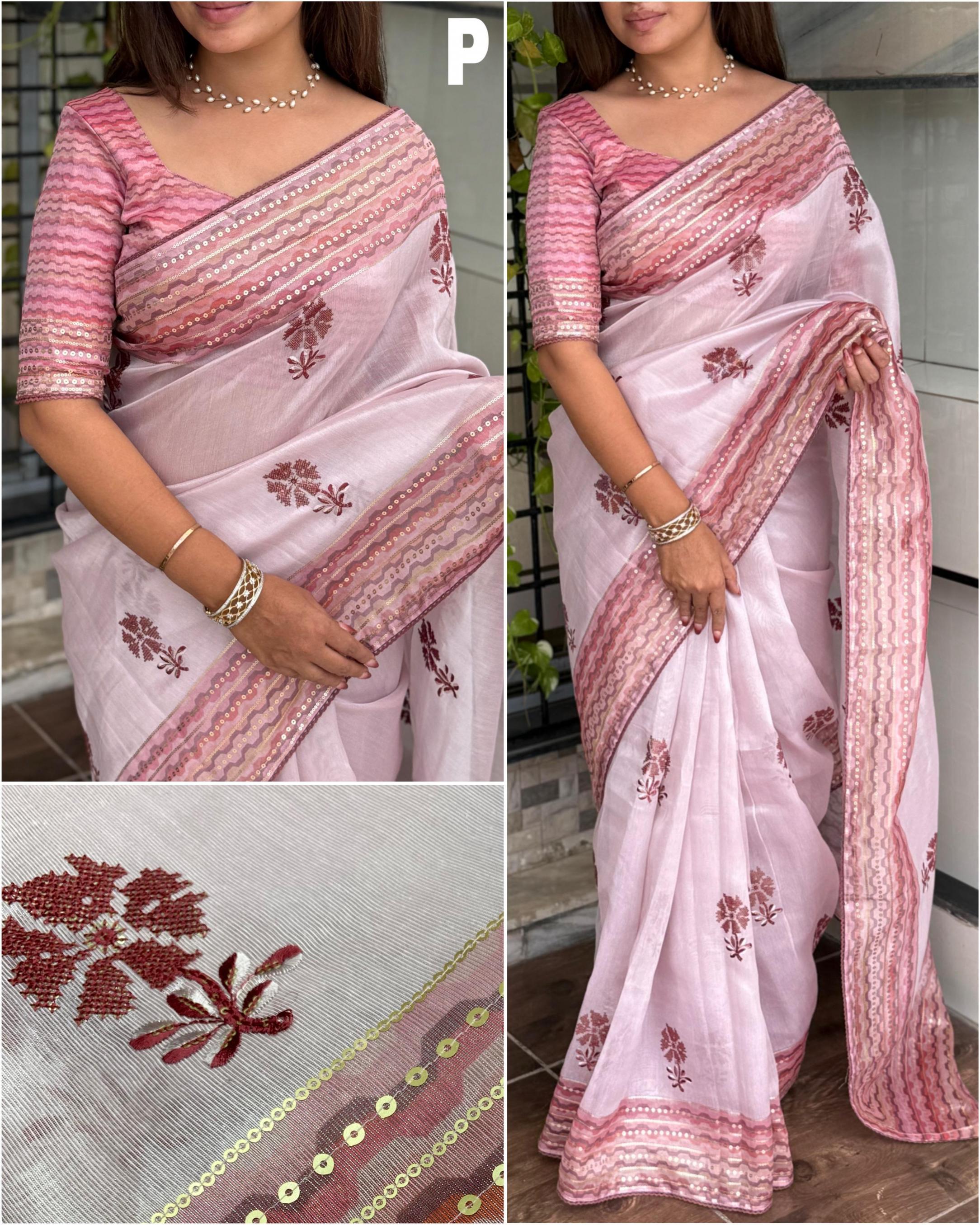 GEHNA SHOP TRENDY TANI SHANI SILK SAREE WHOLESALER 