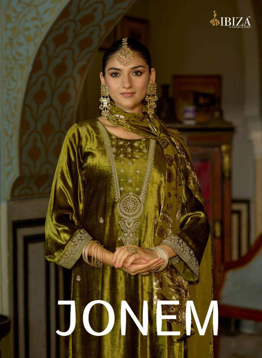 JONEM BY IBIZA VISCOSE VELVET HIT DESIGN SUITS     