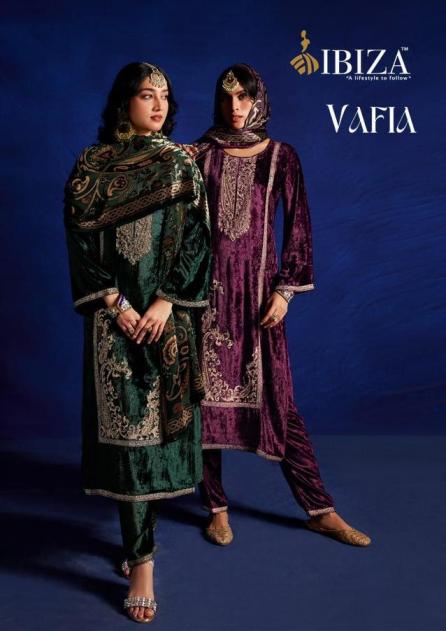 VAFIA BY IBIZA DESIGNER VISCOSE VELVET WINTER SUITS 