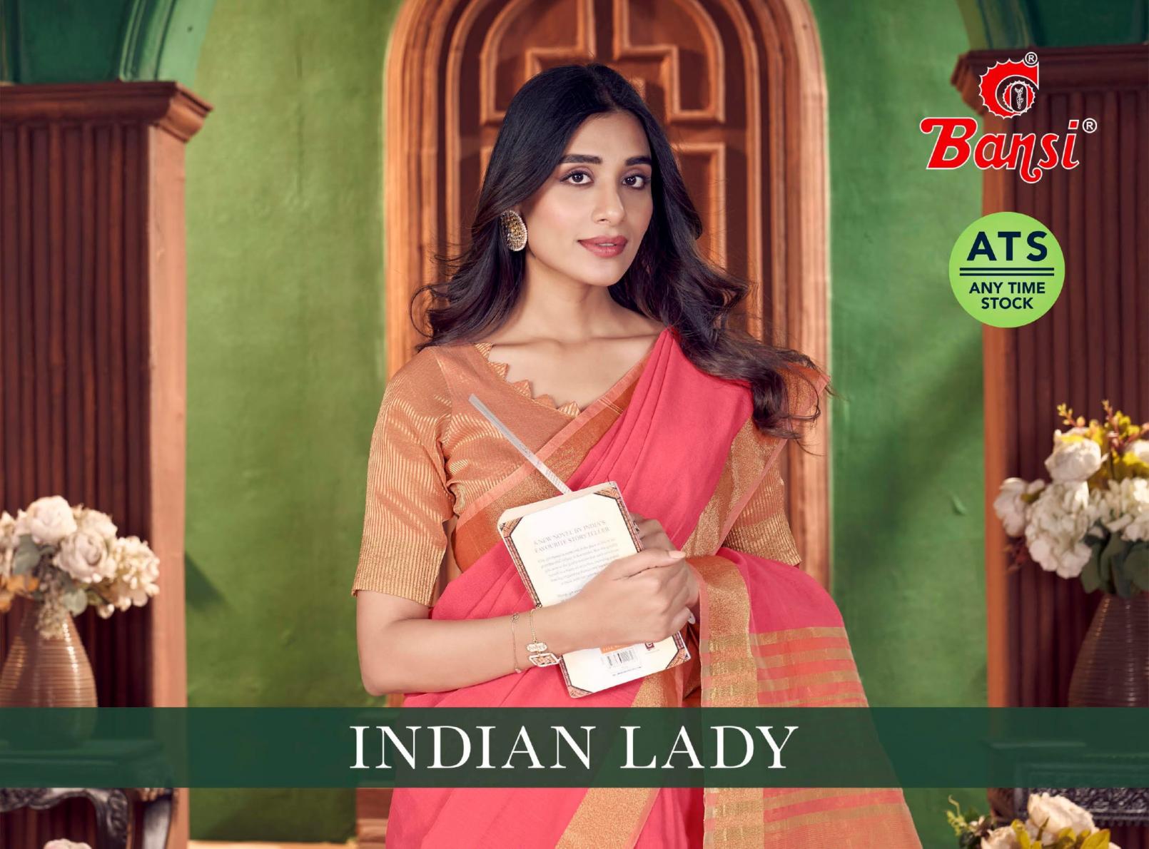 BANSI INDIAN LADY WEAVING BORDER JARI WORK SAREES