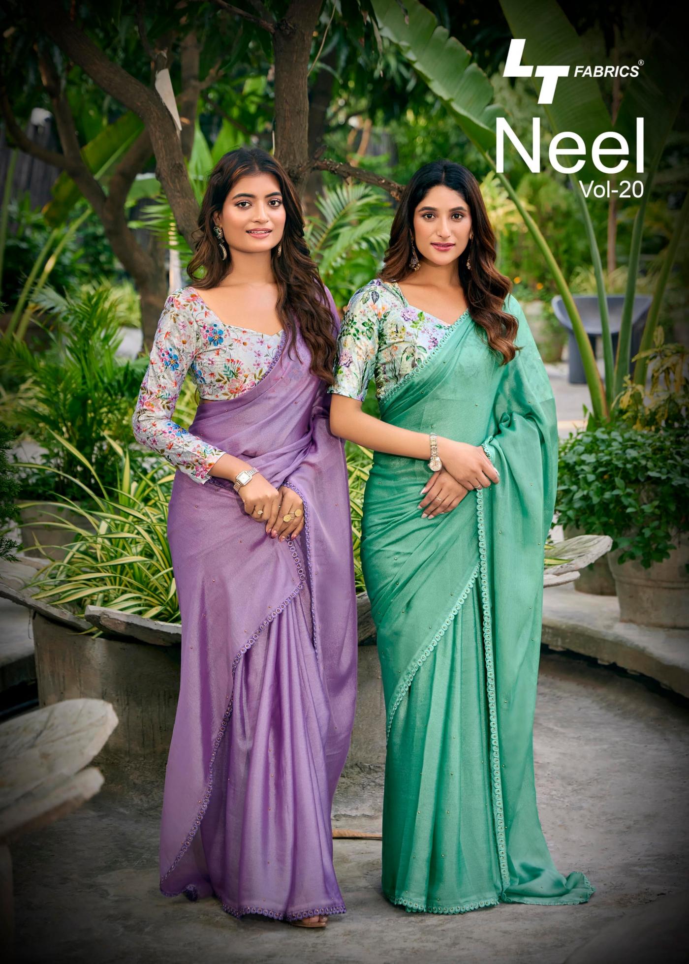NEEL VOL 20 BY KASHVI CREATION AMAZING MONO SATIN SAREE ONLINE 