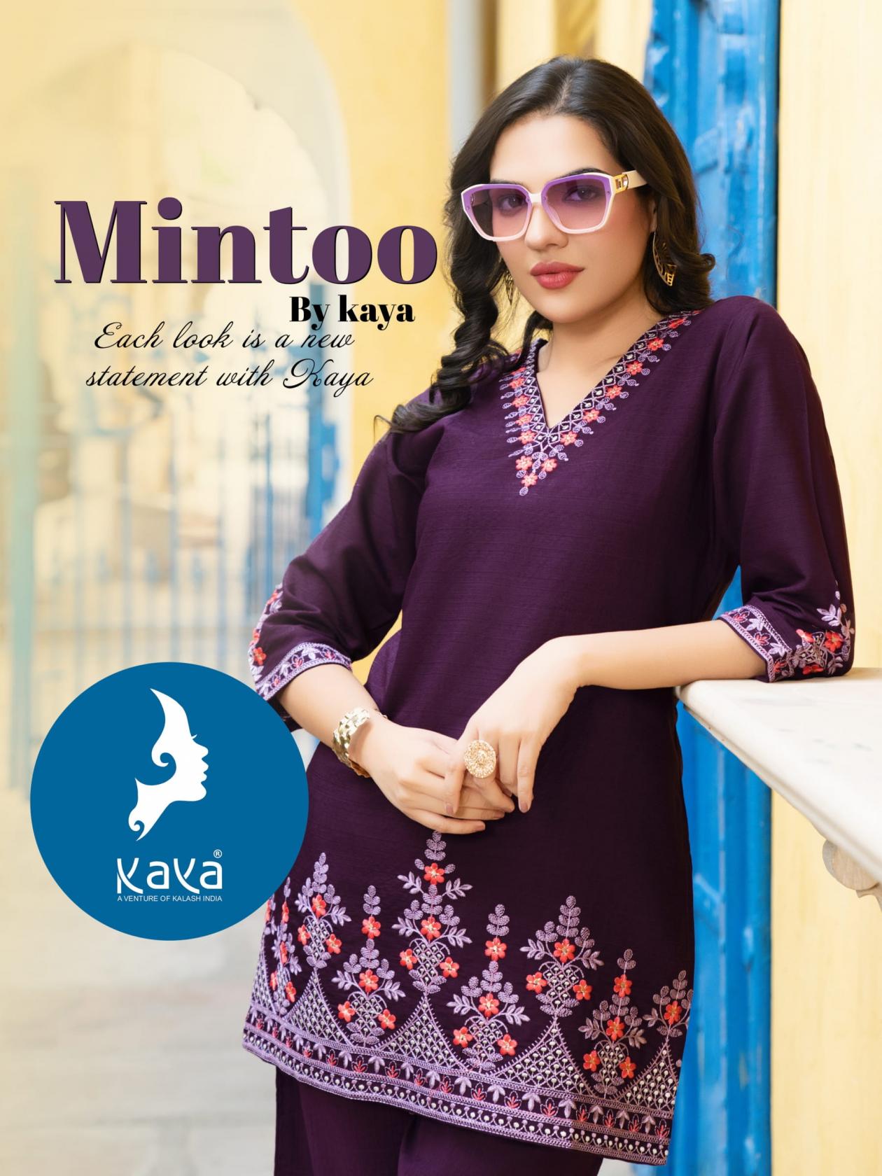 MINTOO BY KAYA VERTICAN FANCY FULL STITCH CO-ORD SET