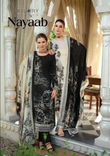 NAYAAB BY KILORY TRENDS VISCOSE PASHMINA STYLISH 3PCS DRESS
