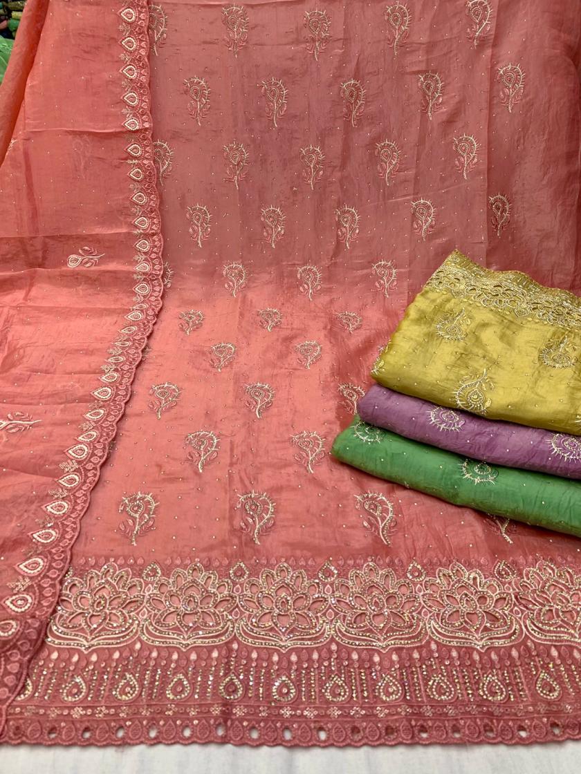KUNIKA AMAZING DOLOMITE SILK DRESS MATERIALS