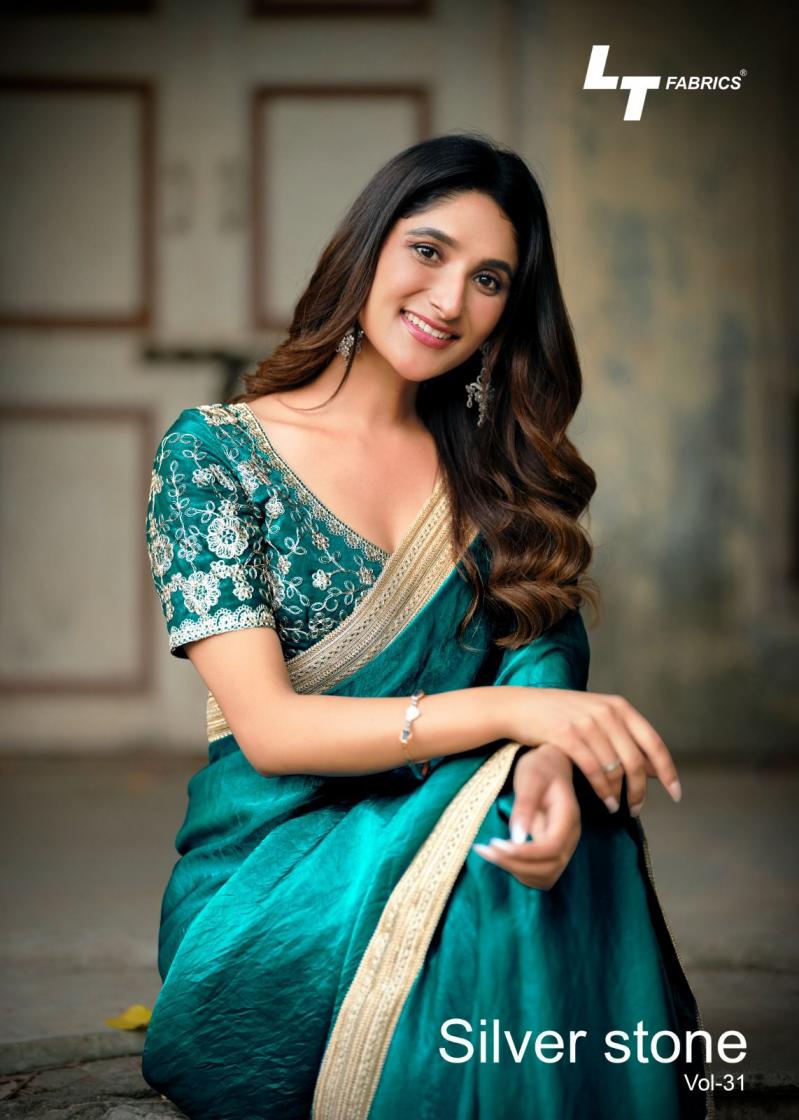 SILVER STONE VOL 31 BY LT FASHION MALAI SILK BEST RATE SAREE 