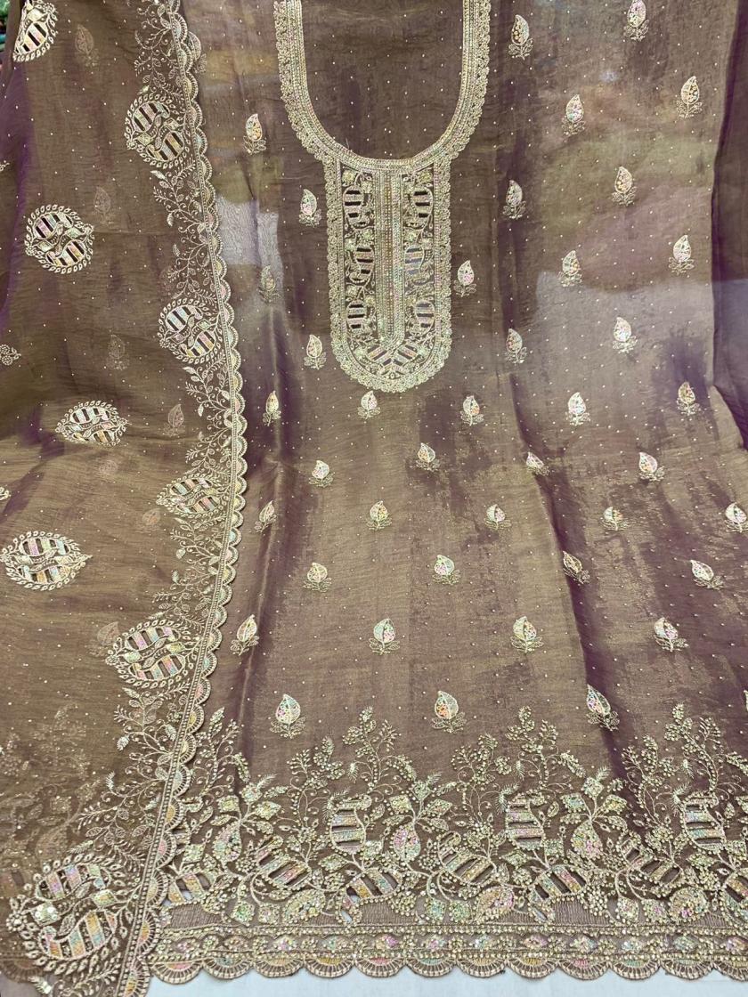 MANJU PRETTY JHARKHAN FLUTE SILK 3PCS DRESS