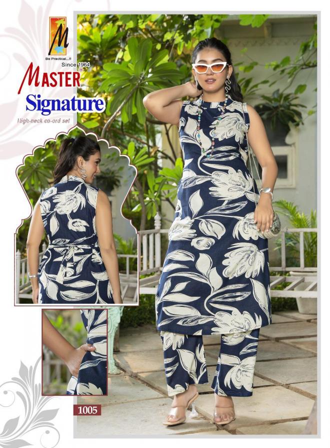SIGNATURE BY MASTER RAYON FANCY FULL STITCH CO-ORD SET 