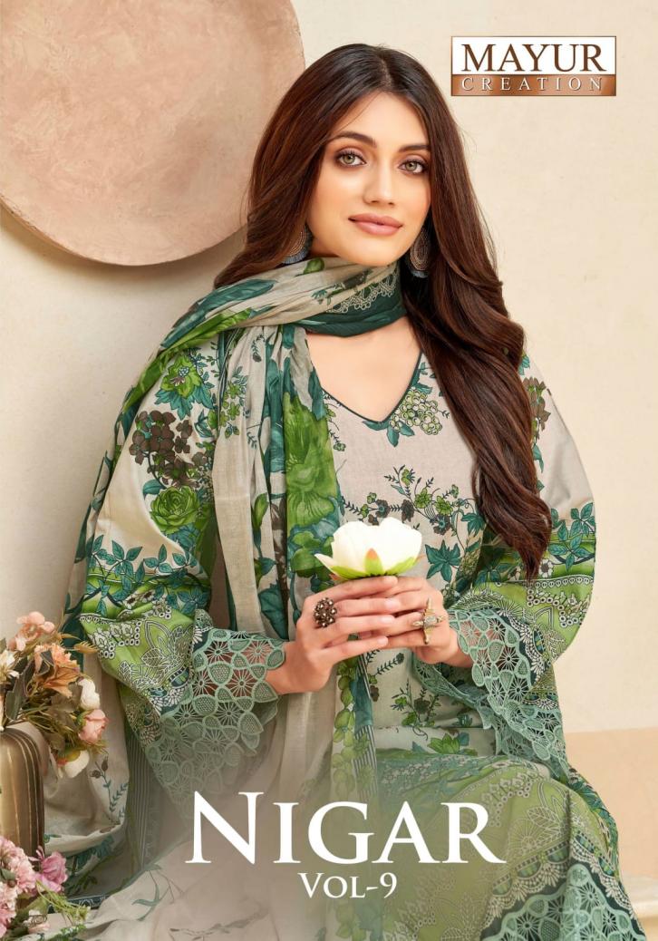 NIGAR VOL 9 BY MAYUR CREATION COTTON SUIT FOR WOMENS 