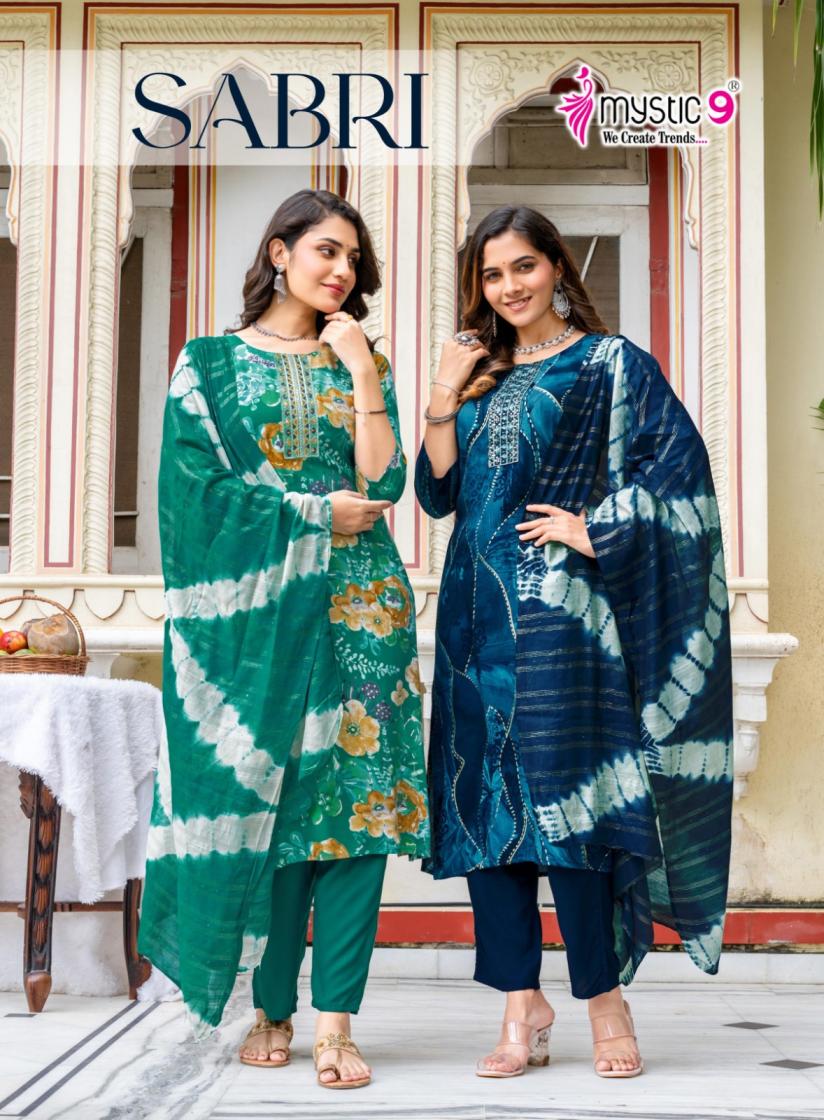 SABRI VOL 10 BY MYSTIC9 RAYON READYMADE 3PCS DRESS