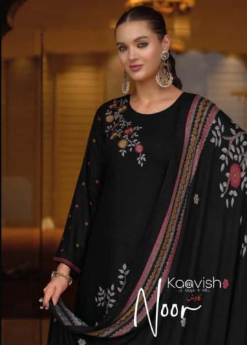 KAAVISH NOOR VISCOSE PASHMINA WINTER UNSTITCH 3PCS DRESS