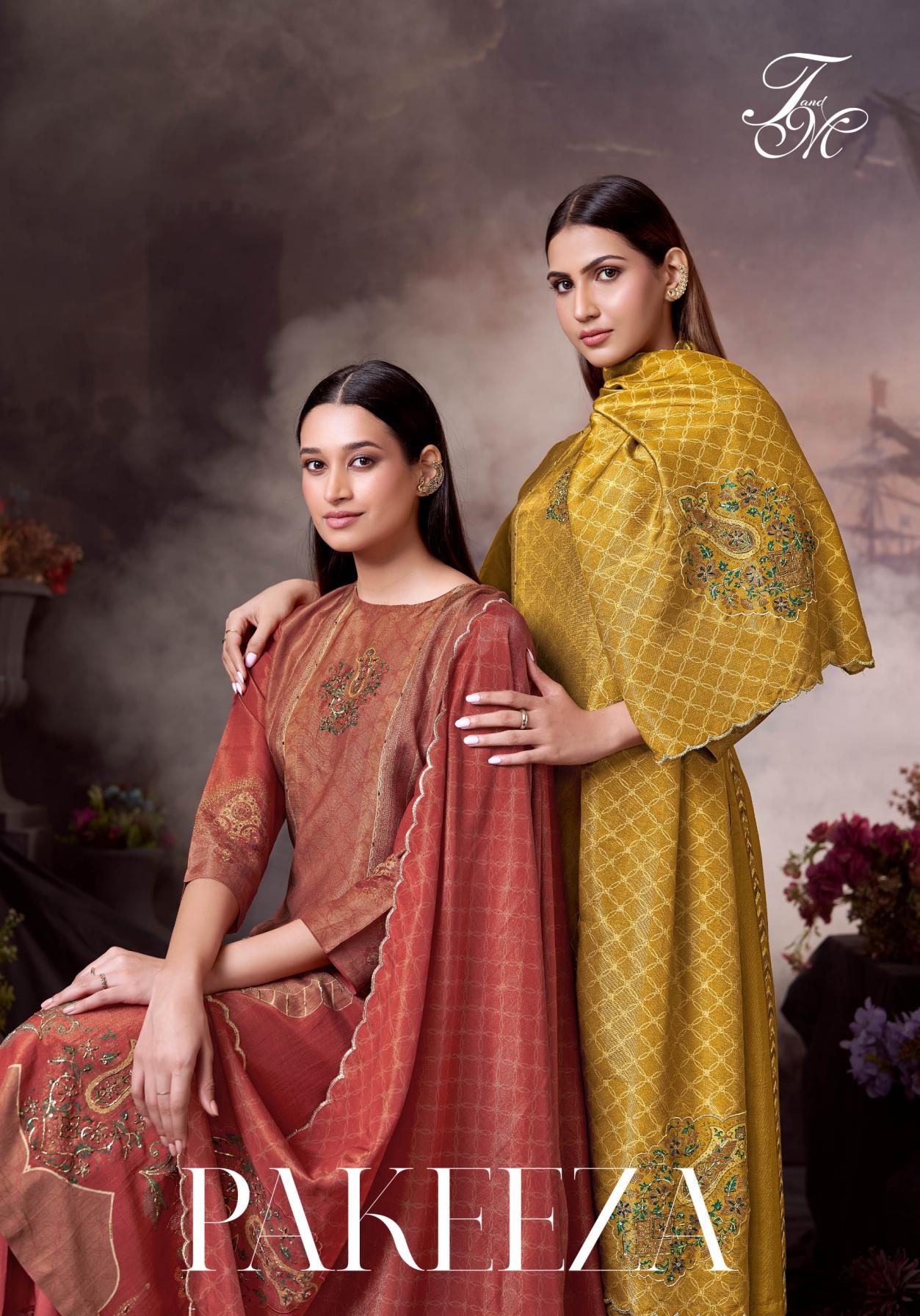 T&M PAKEEZA UNIQUE VISCOSE A-LINE 3PCS DRESS 