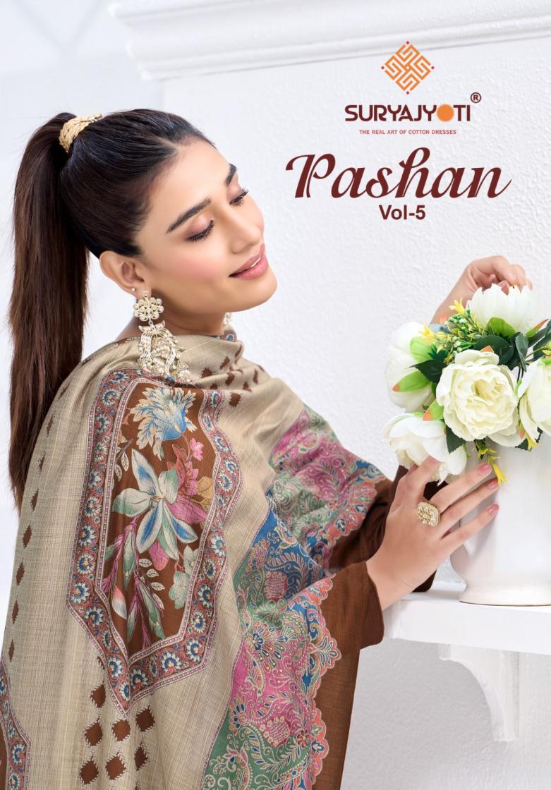 SURYAJYOTI PASHAN VOL 5 CASUAL JAM SATIN 3PCS DRESS ONLINE 
