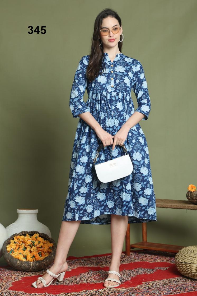 COTTON FULLY STITCH CASUAL LONG KURTI EXPORTS 