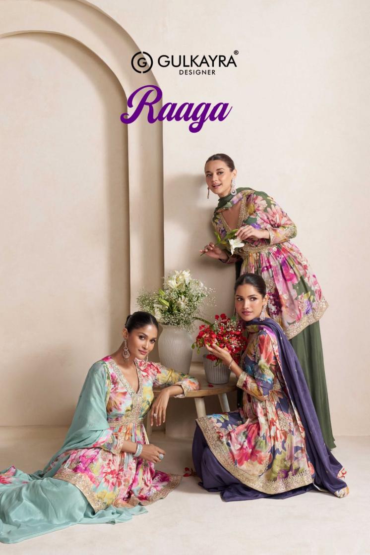 GULKAYRA DESIGNER RAAGA CHINON PLAZZO STYLE READYMADE DRESS