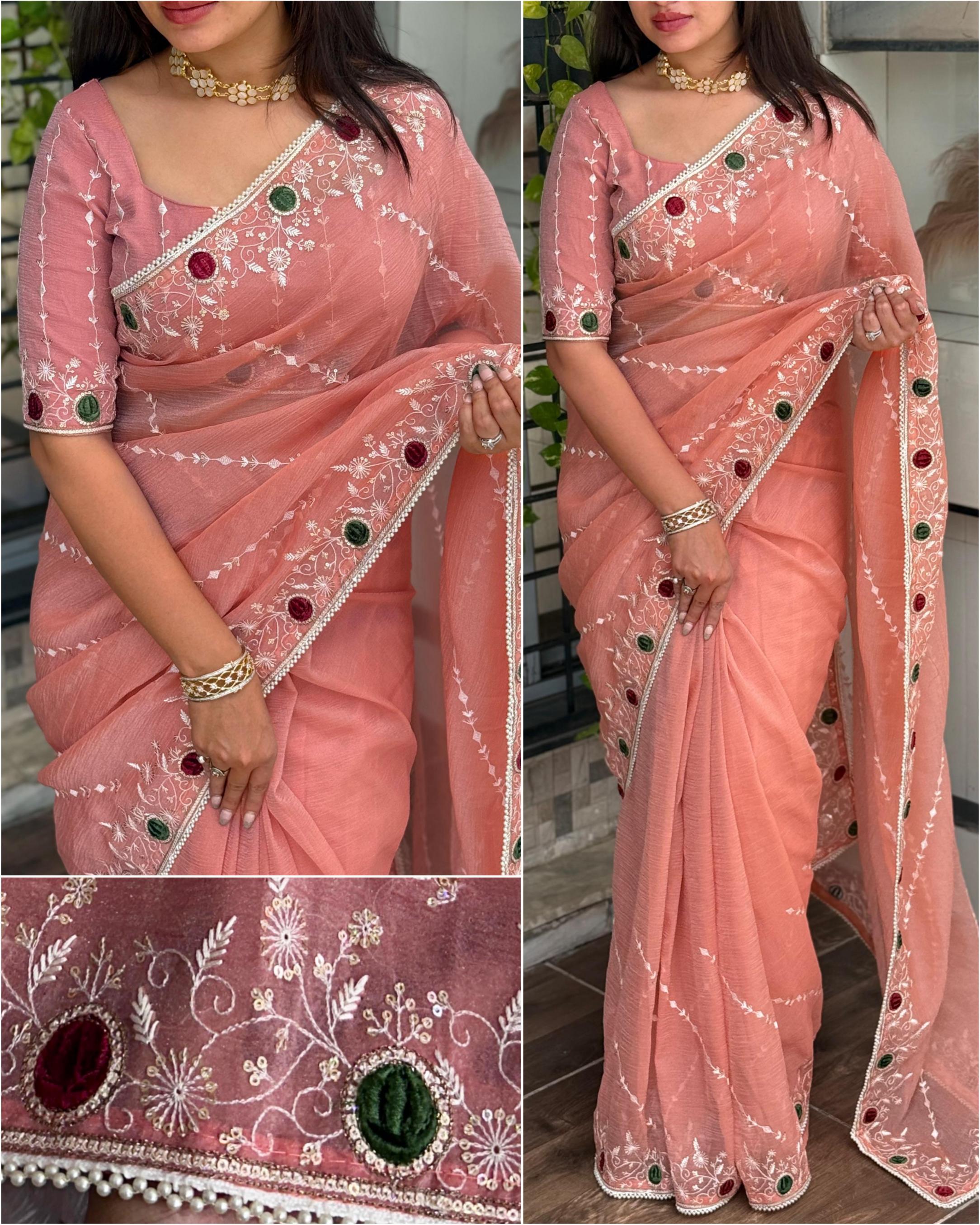 RAKHI SUPER SONIC CRUSH HIT DESIGN SAREE ONLINE 