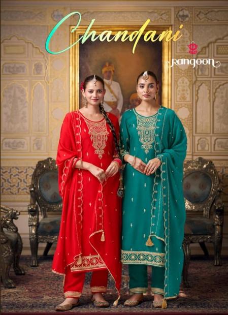 CHANDANI BY RANGOON PRETTY SILK READYMADE SUITS 