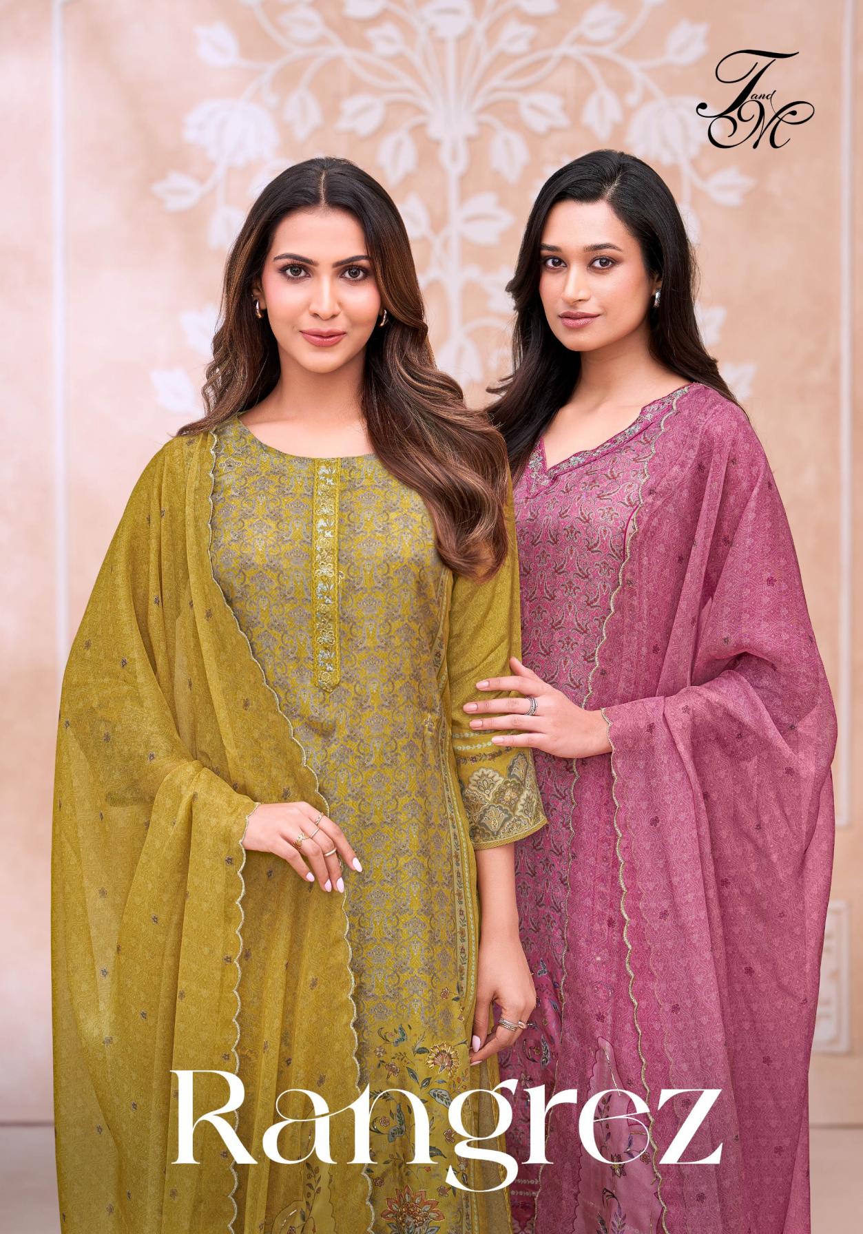 T&M RANGREZ SILK STYLISH UNSTITCH 3PCS DRESS