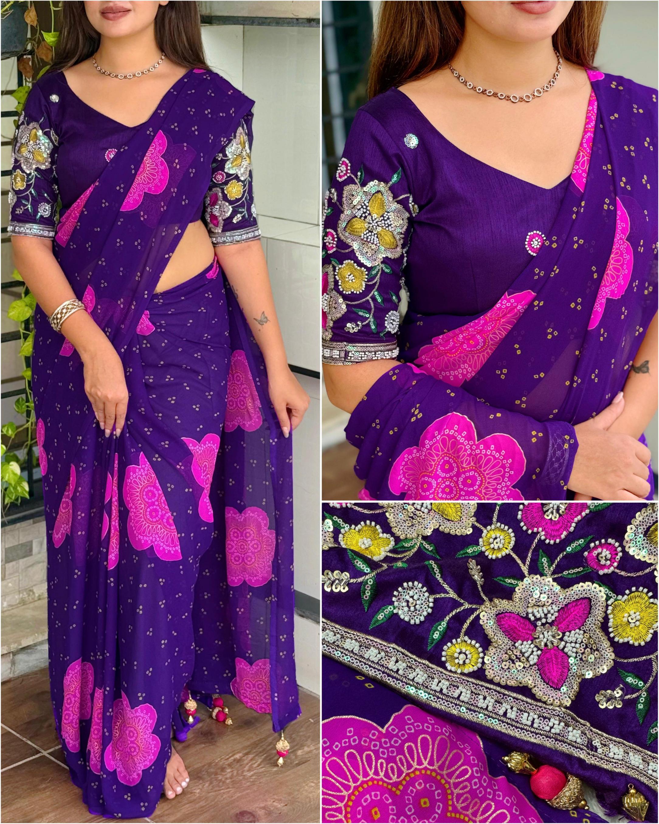 RANI SAHIBAA SHOP TRENDY GEORGETTE SAREES 