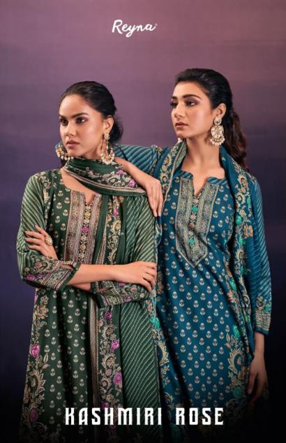 KASHMIRI ROSE BY REYNA PASHMINA WINTER SUIT FOR WOMENS 
