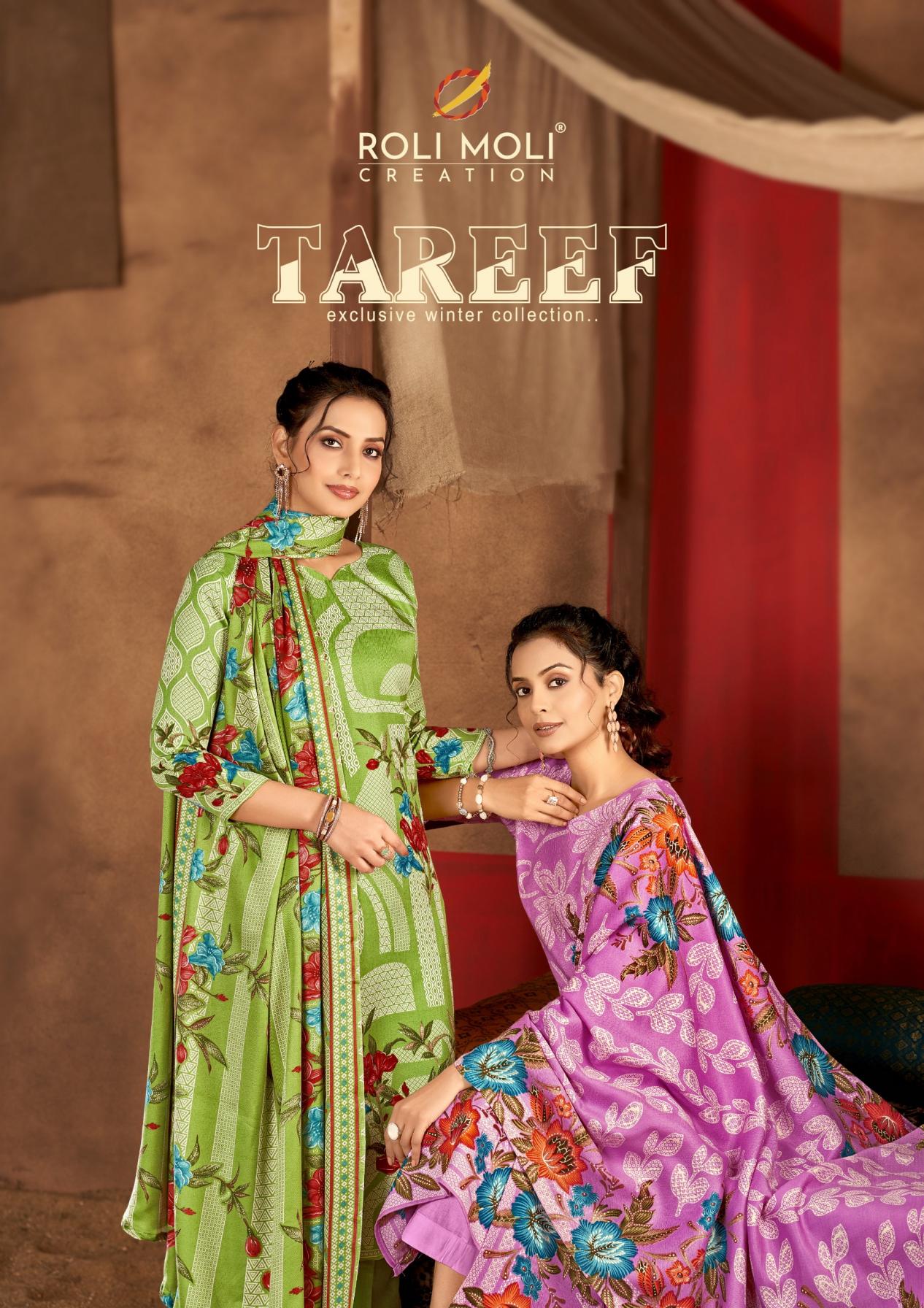 TAREEF BY ROLI MOLI CREATION FULL STITCH PASHMINA WINTER MODERN PAKISTANI SUIT 